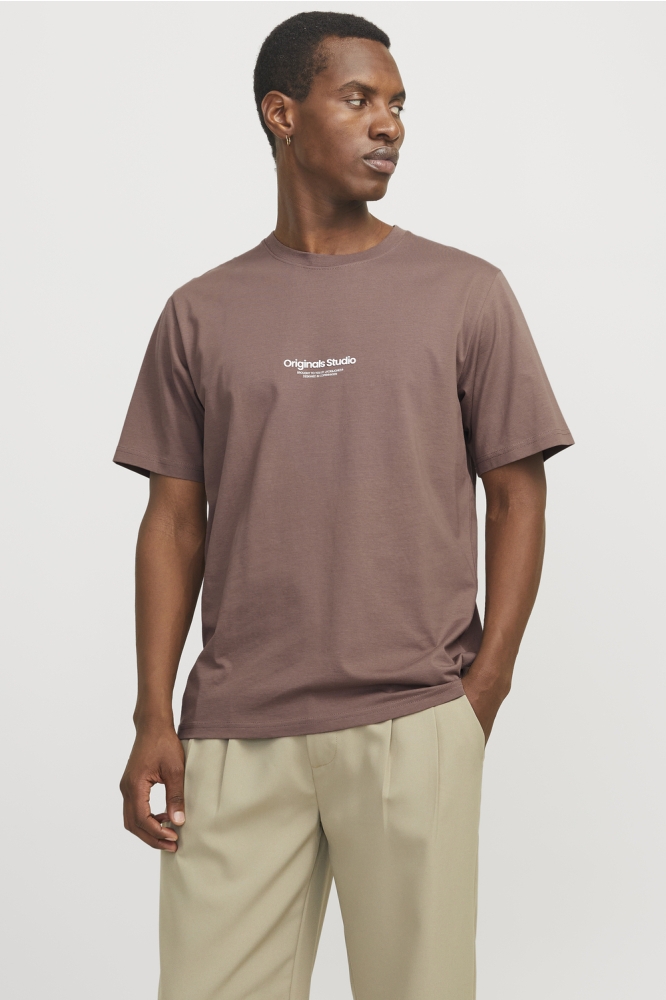 JORVESTERBRO TEE SS CREW NECK NOOS 12240121 DEEP TAUPE